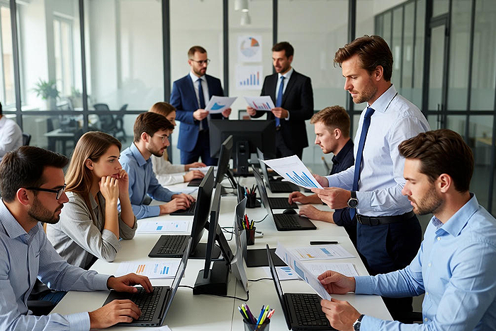 Business team approval meeting