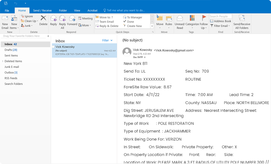 Email Parsing