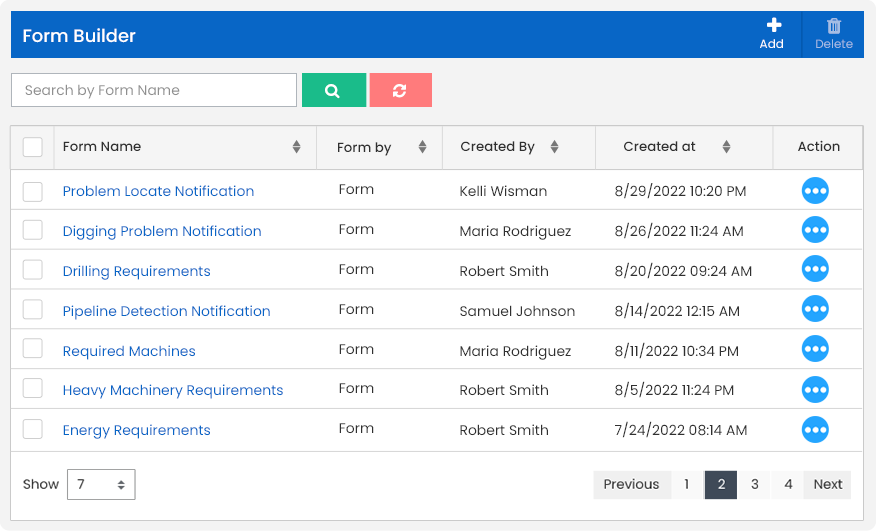 Manage Forms