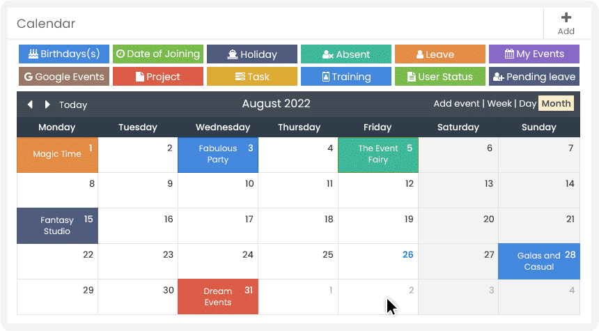Event-calendar
